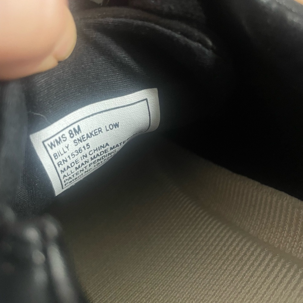 Billie adaptive black leather lace sneaker with zippers.  Comfortable,  easy on - Picture 8 of 8